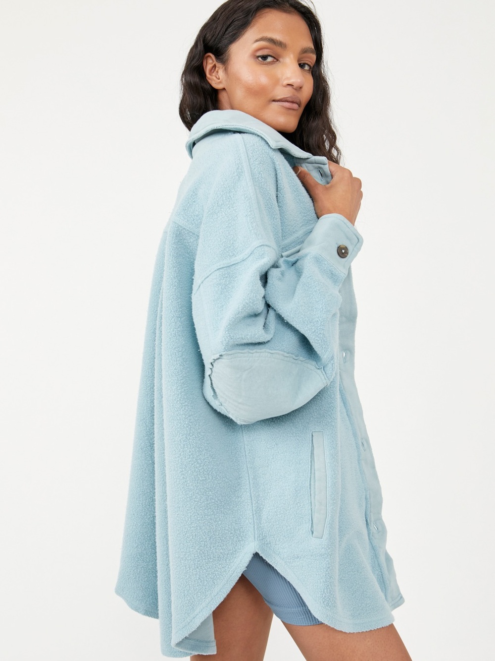 Free People Ruby Shacket in Mountain Jubilee - Picture 13 of 13